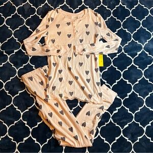 Honeydew Intimates Kids Pajama Set with Heart Pattern